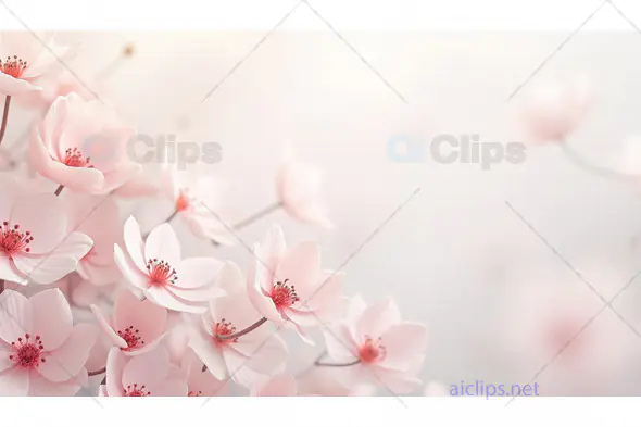 Soft Pink Blossoms in Bloom
