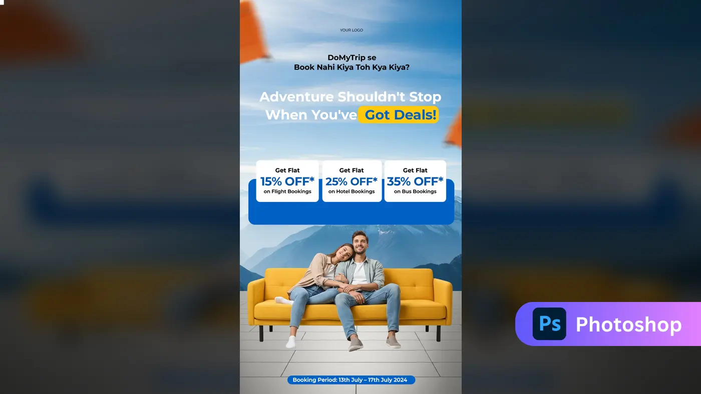 Travel Agency Discount Offer Template