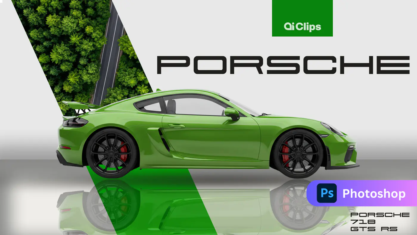 Sleek Porsche 718 GTS RS Promo Template