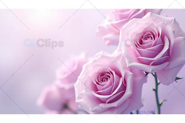 Soft Pink Rose Bouquet Close-up Background