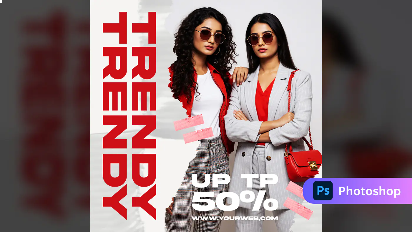 Trendy Fashion Sale Promo Template