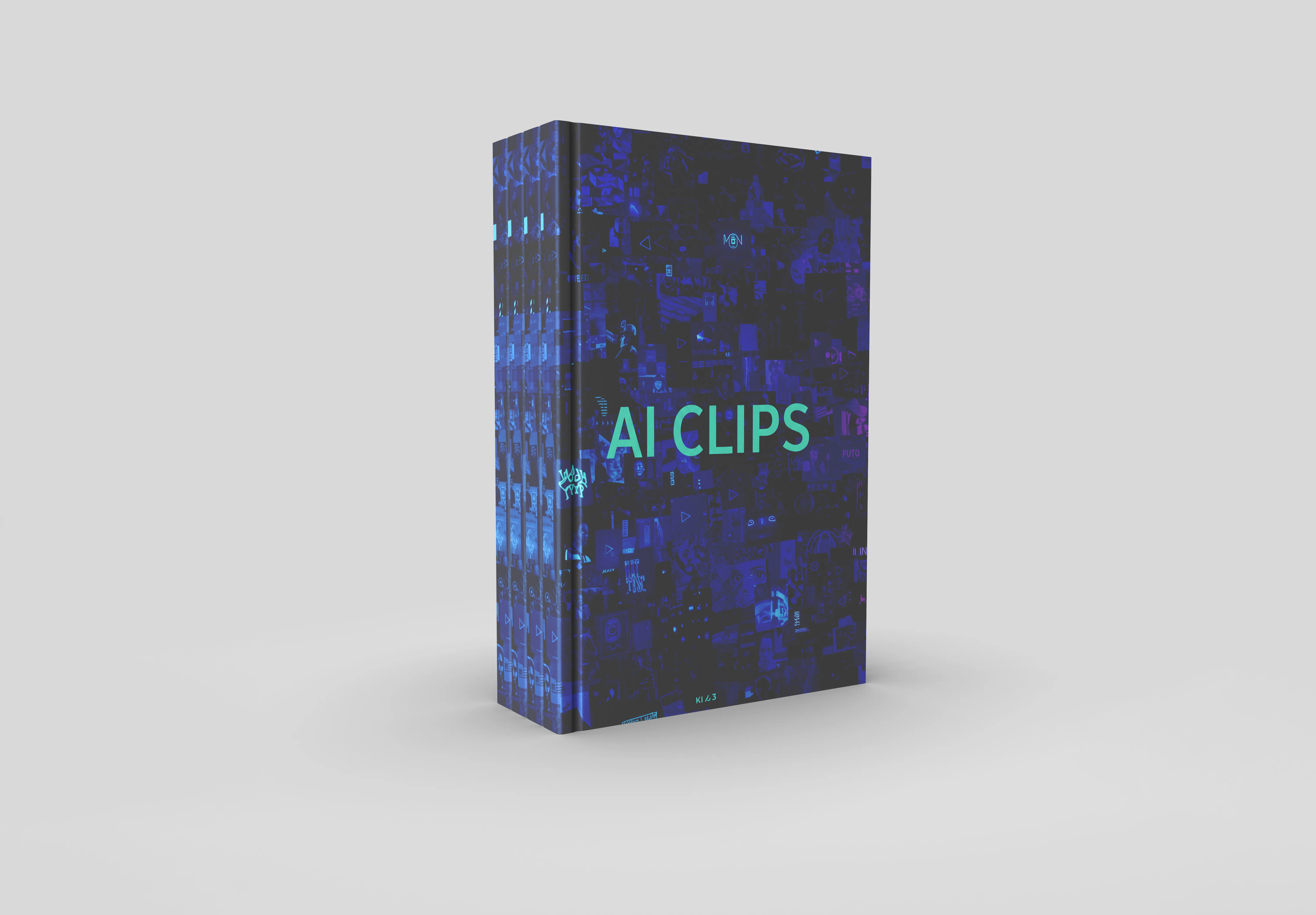 Vertical Product Box Mockup with Tech Pattern