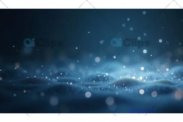 Blue Particle Landscape with Soft Glow