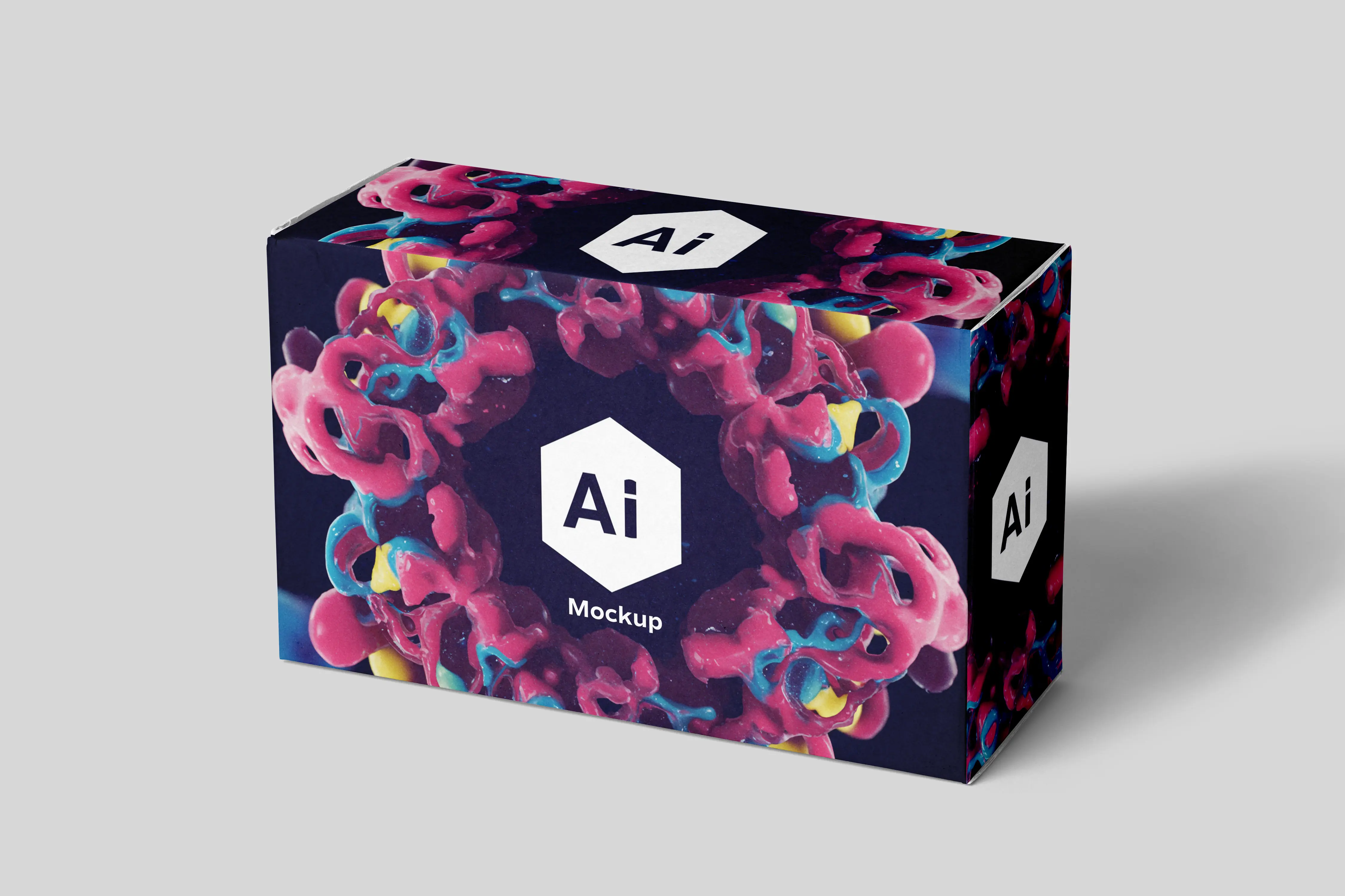 Dark Abstract Packaging Mockup