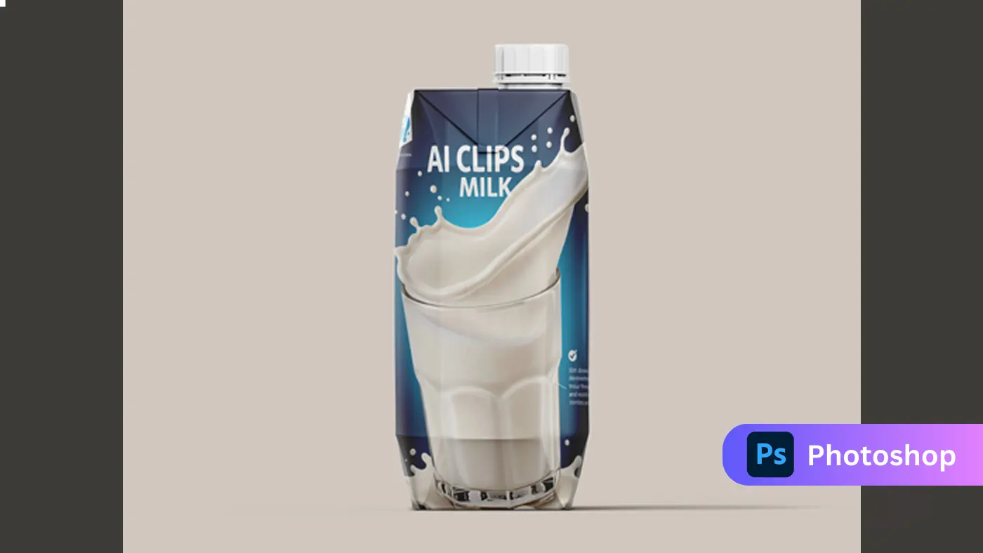 Milk  Packaging Mockup