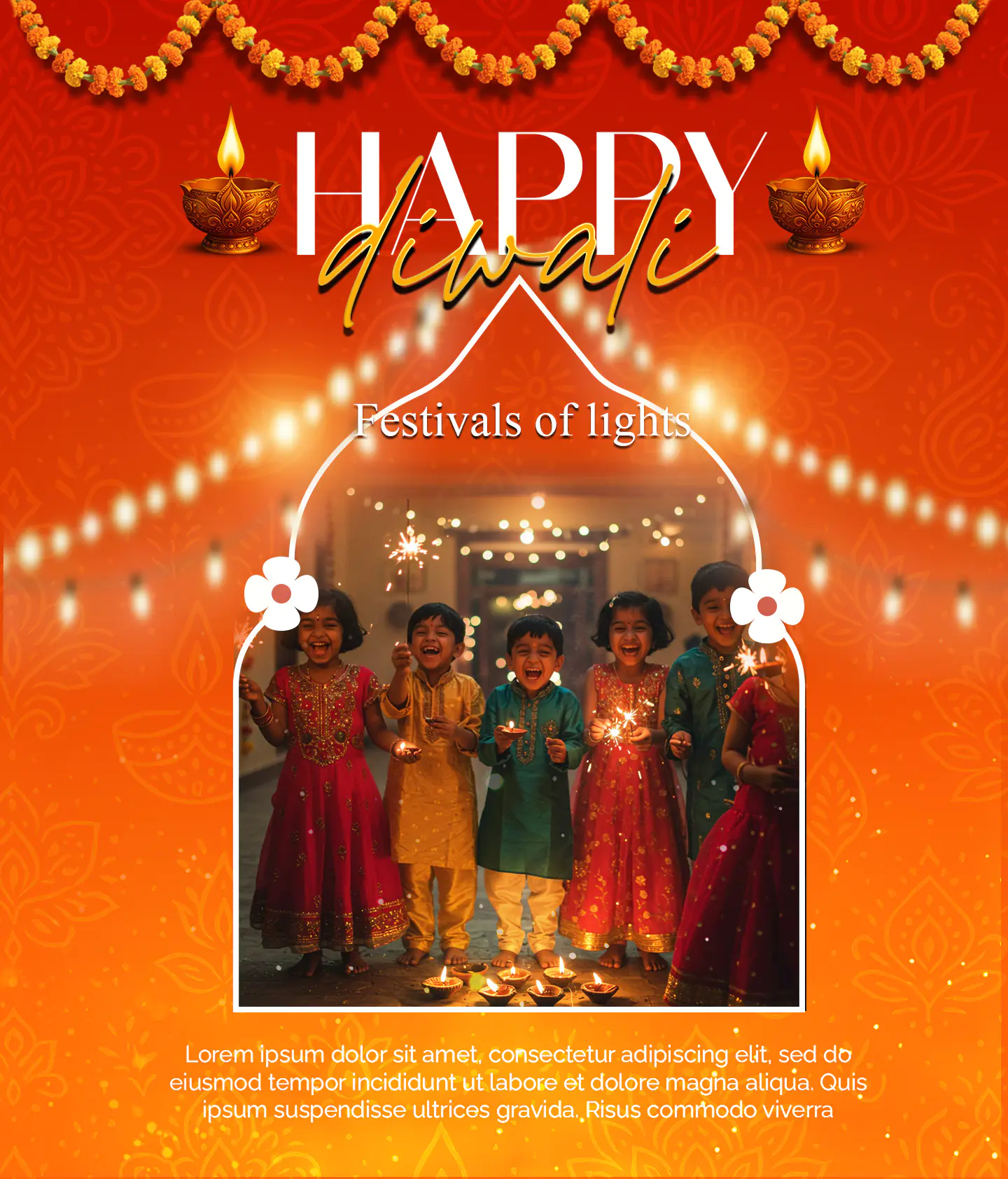 Festive Diwali Celebration Template