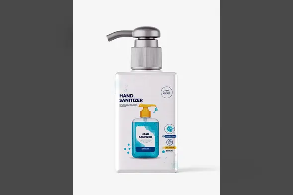 Antibacterial Gel Bottle Mockup