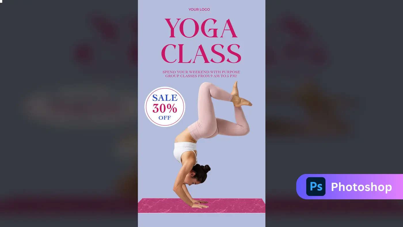 Serene Yoga Class Promotion Template