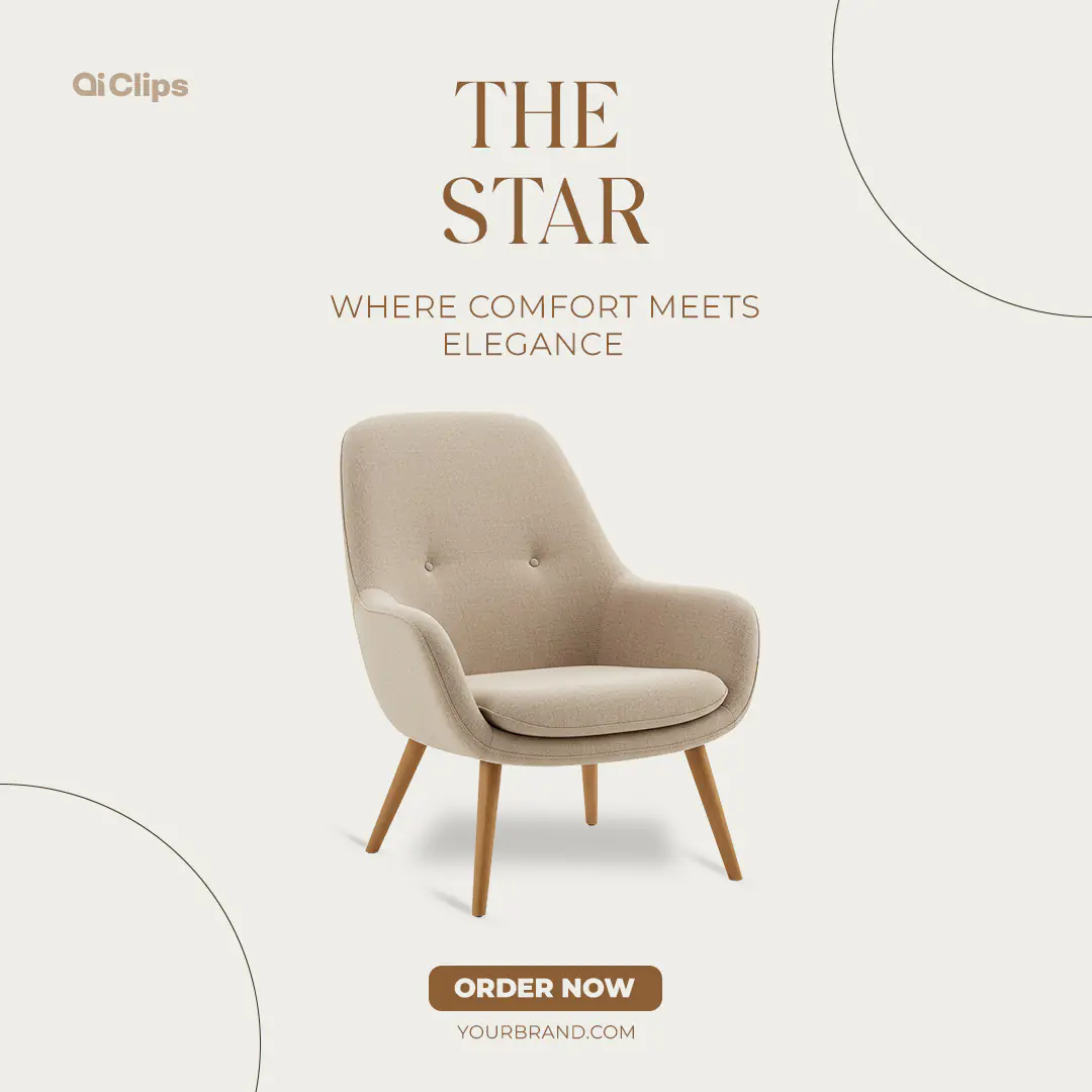 Enhanced Elegant Armchair Ad Template
