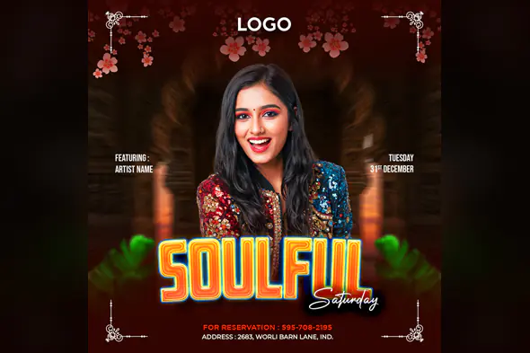 Soulful Saturday Event Flyer Template