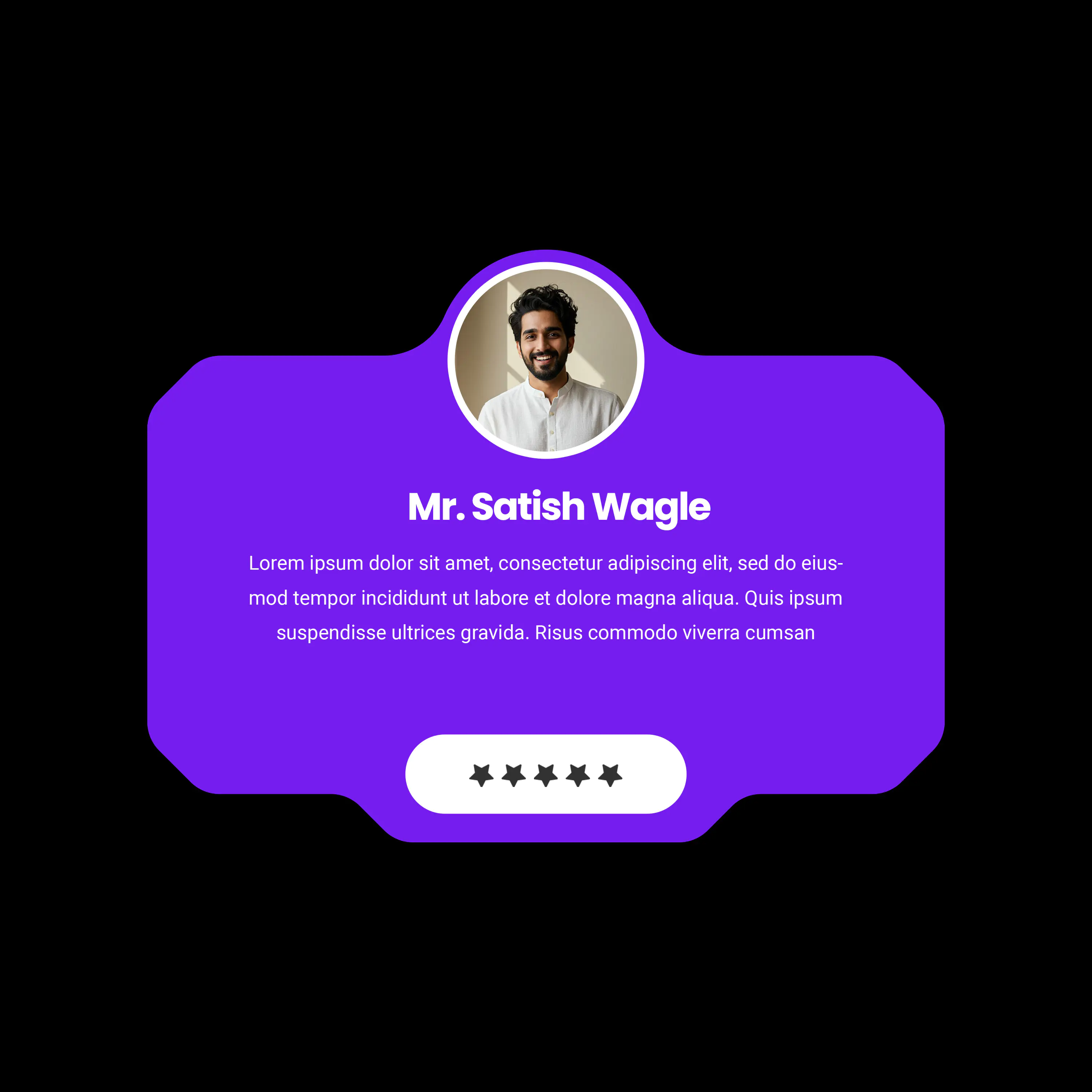 Vibrant Profile Card Template