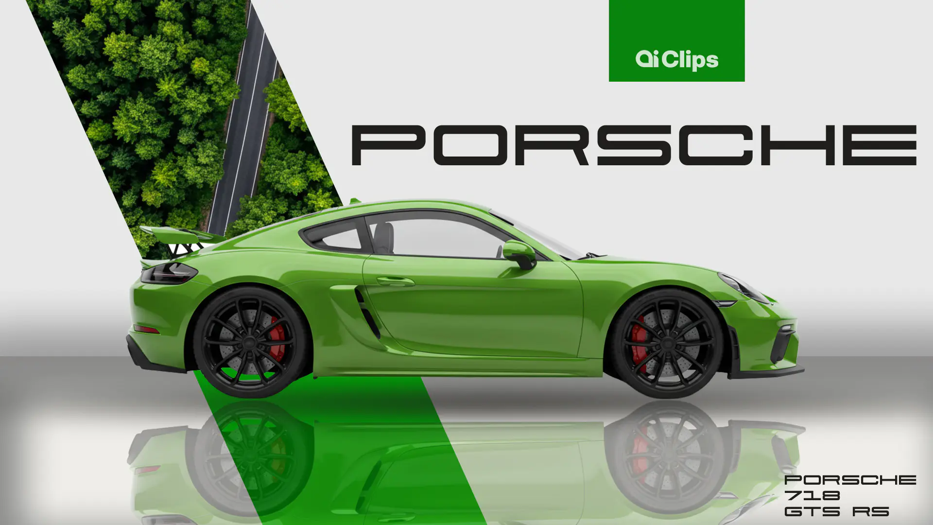 Sleek Porsche 718 GTS RS Promo Template