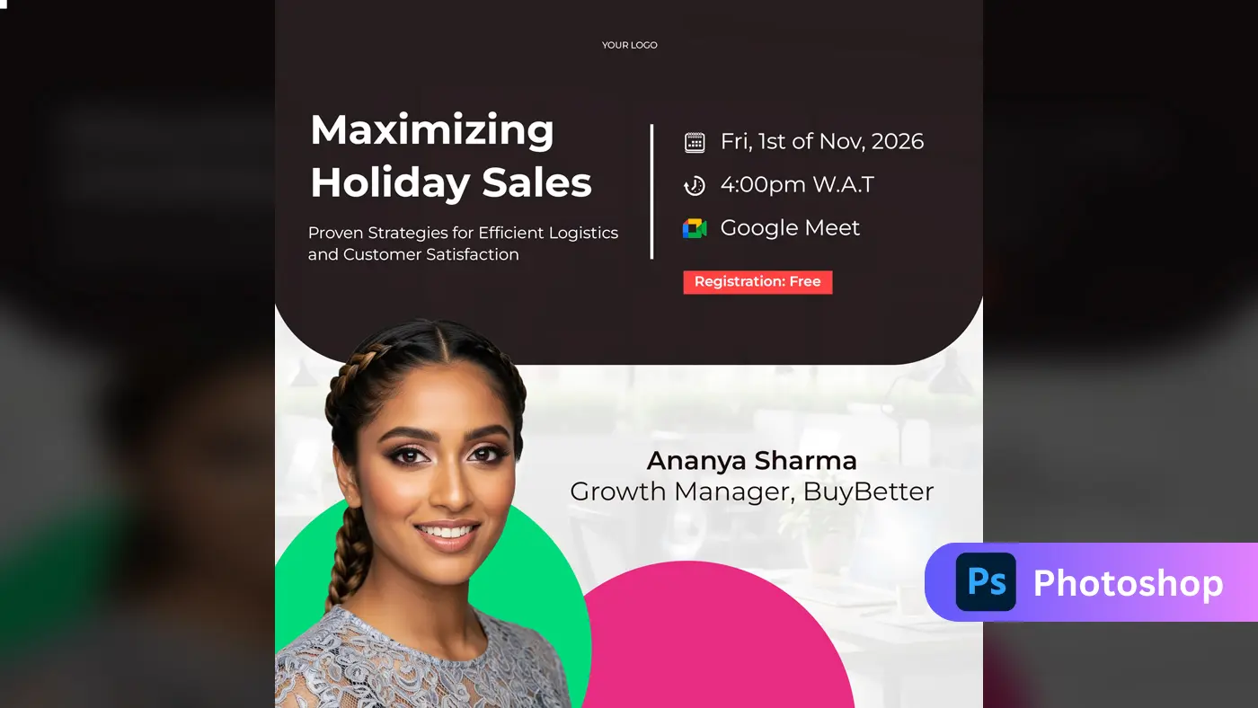 Business Webinar Announcement Template