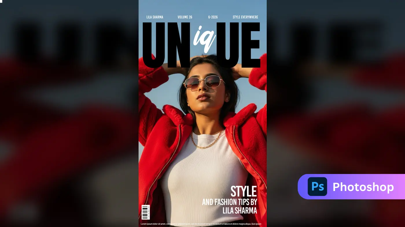 Fashion Magazine Cover Template