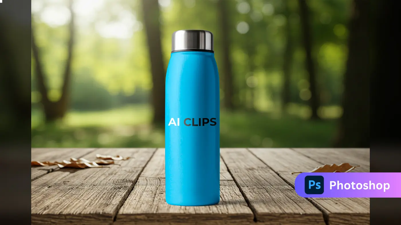 Bottle Mockup  Realistic Outdoor Branding Presentation