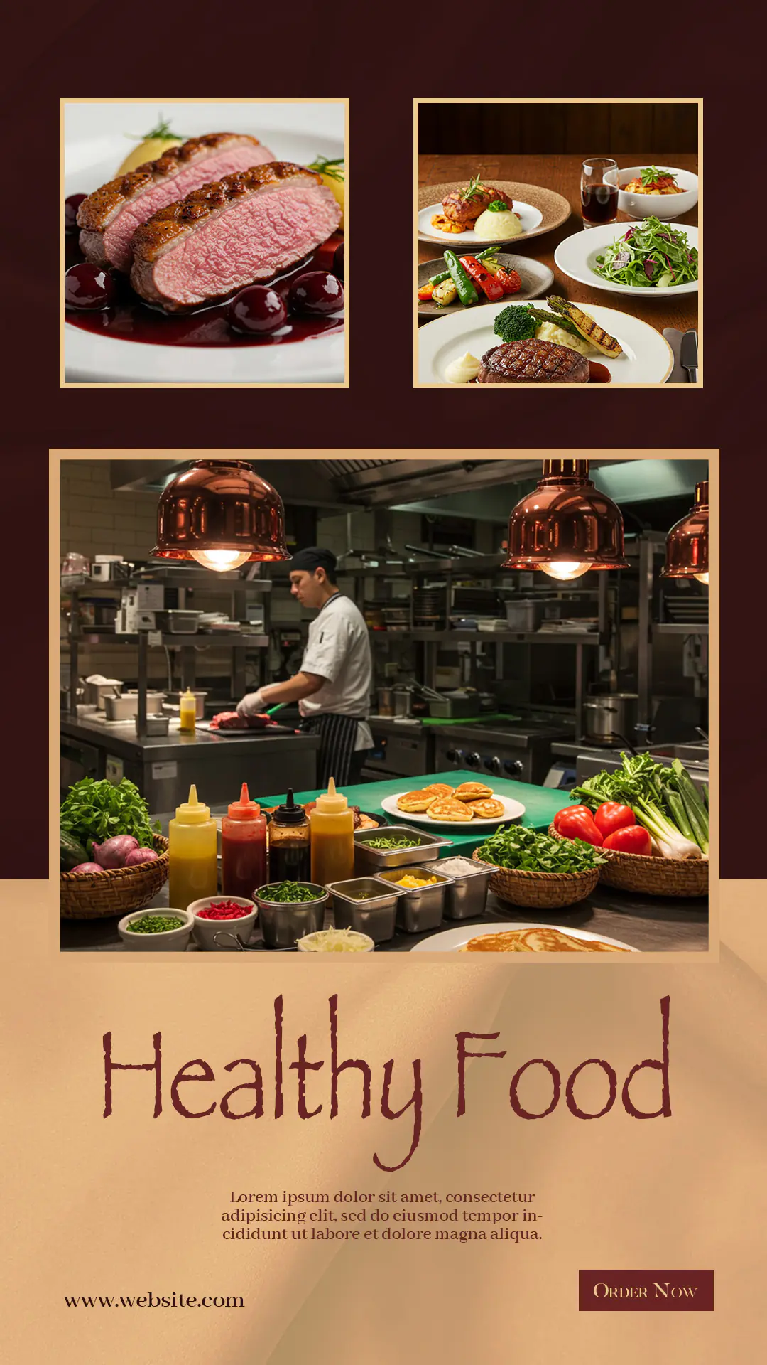 Gourmet Restaurant Marketing Template