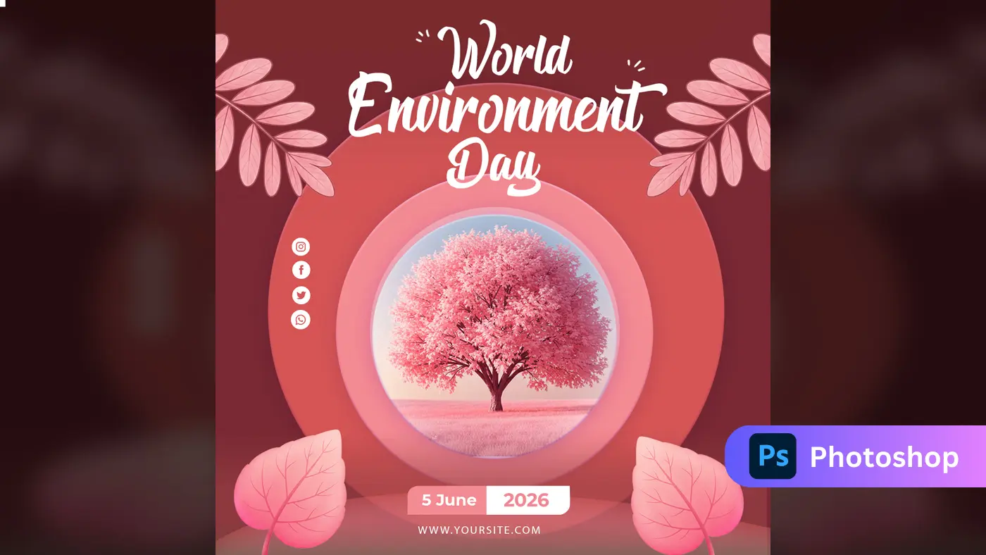 Stunning World Environment Day Photoshop Template