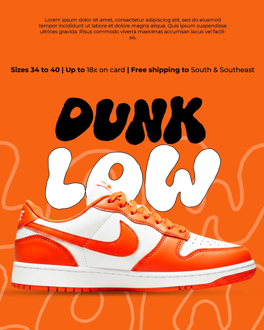 Bold Sneaker Drop Social Media Template