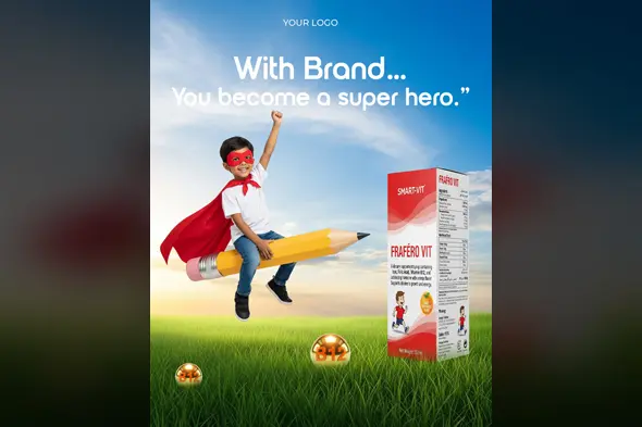 Kids Vitamin Supplement Ad Template