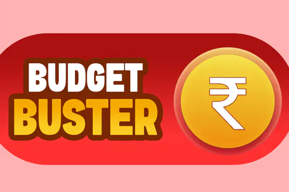 Rupee Badge Label for Indian Discount Promotions Template