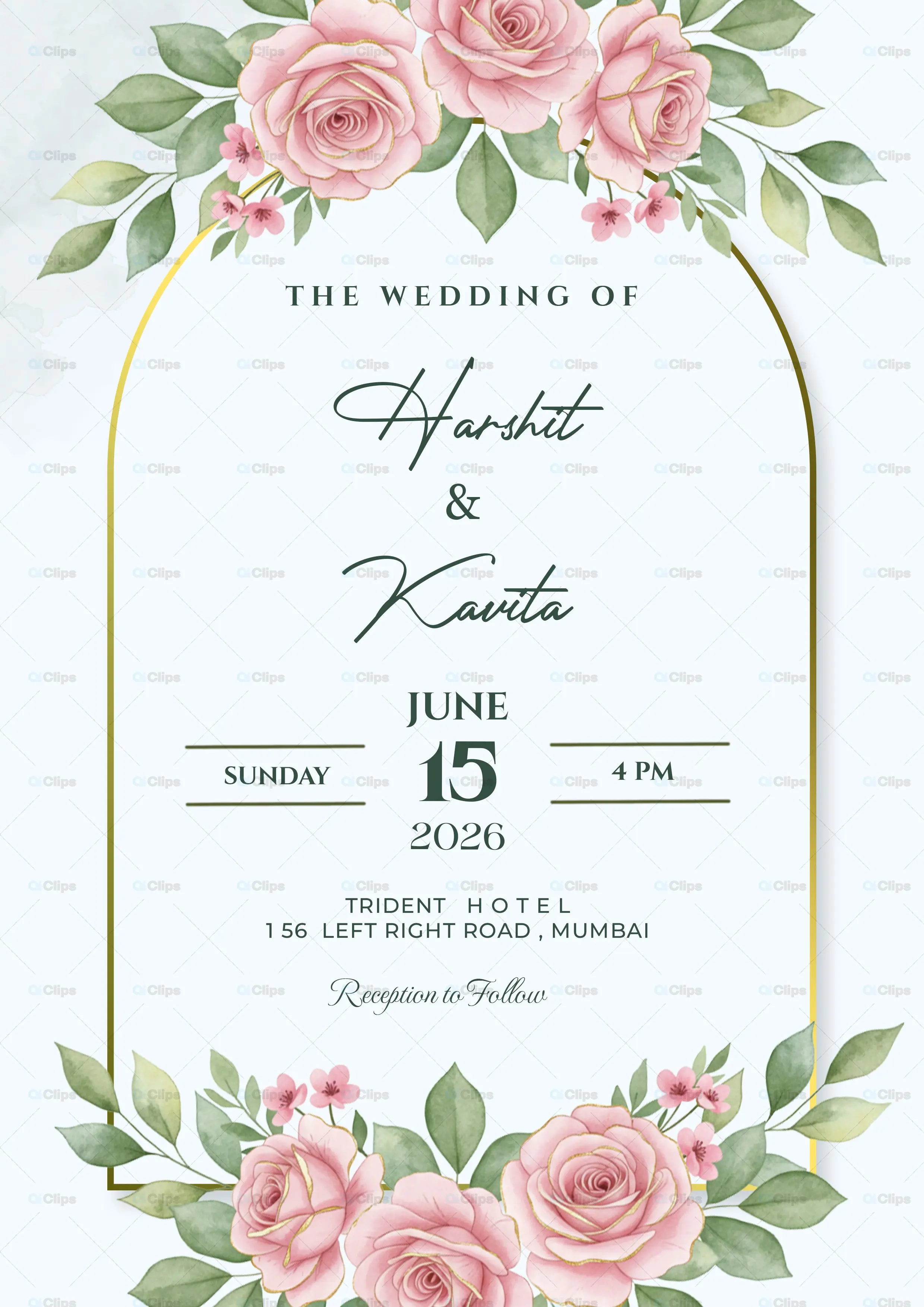 Luxurious Indian Wedding Photoshop PSD Template | AIClips