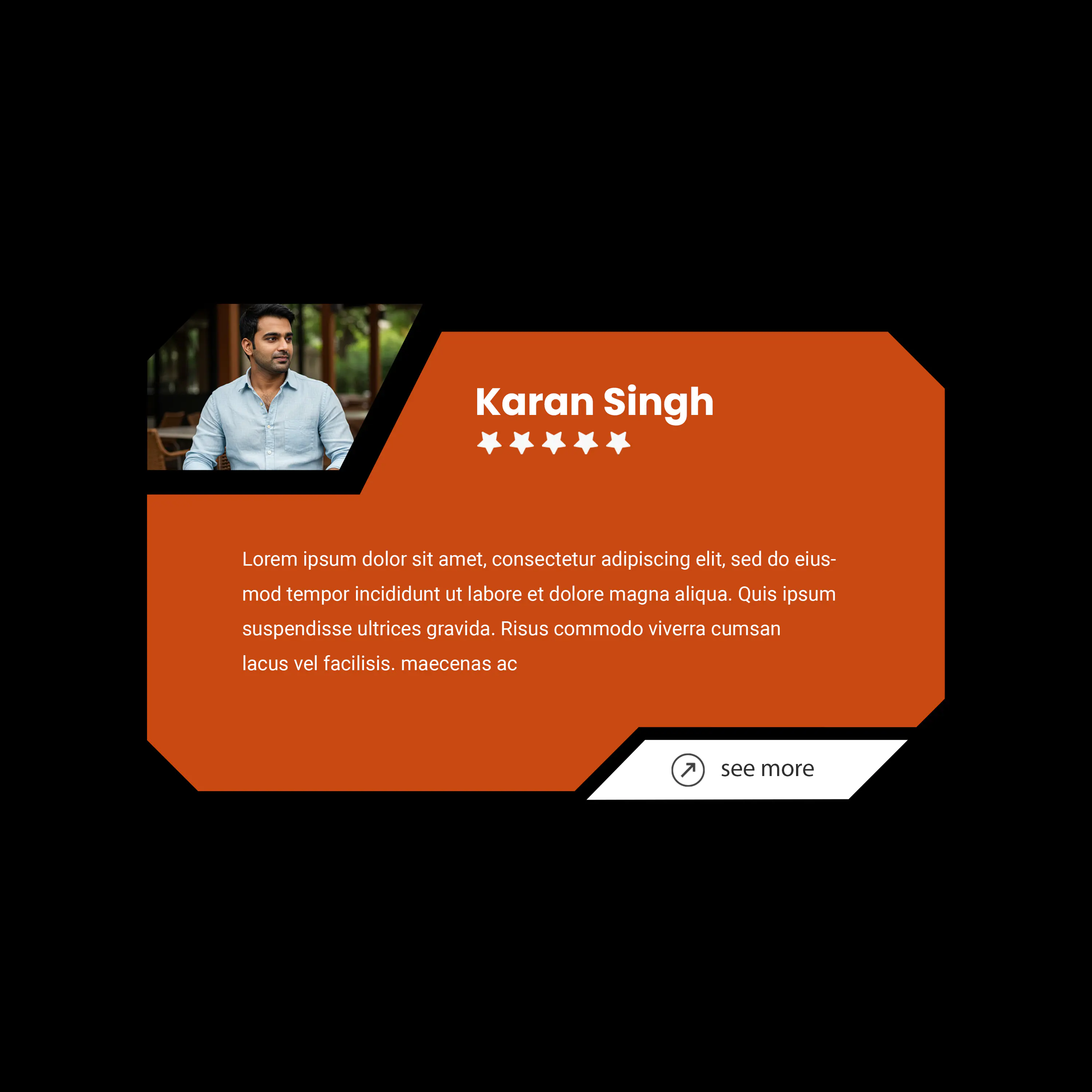 Modern Professional Profile Card Template