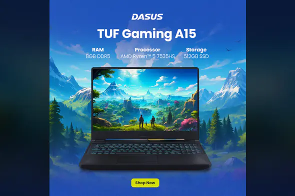 Gaming Laptop Product Showcase Template