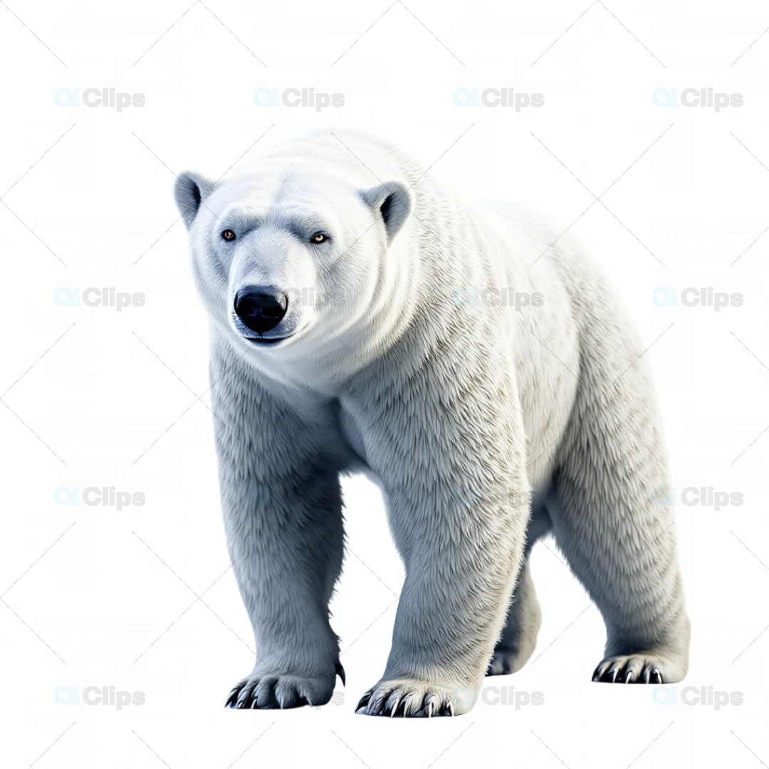 Realistic Polar Bear 3D Model