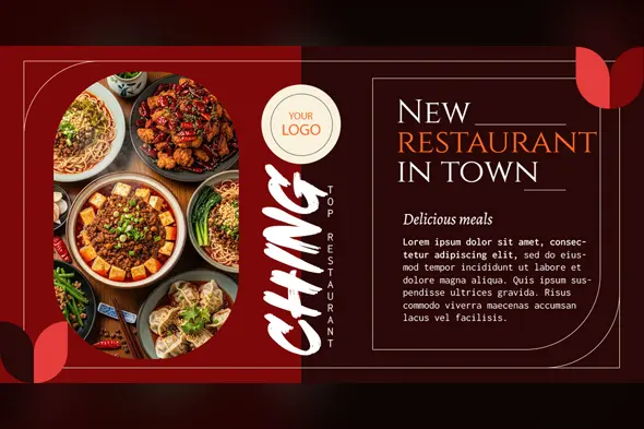 Chinese Restaurant Opening Announcement Template