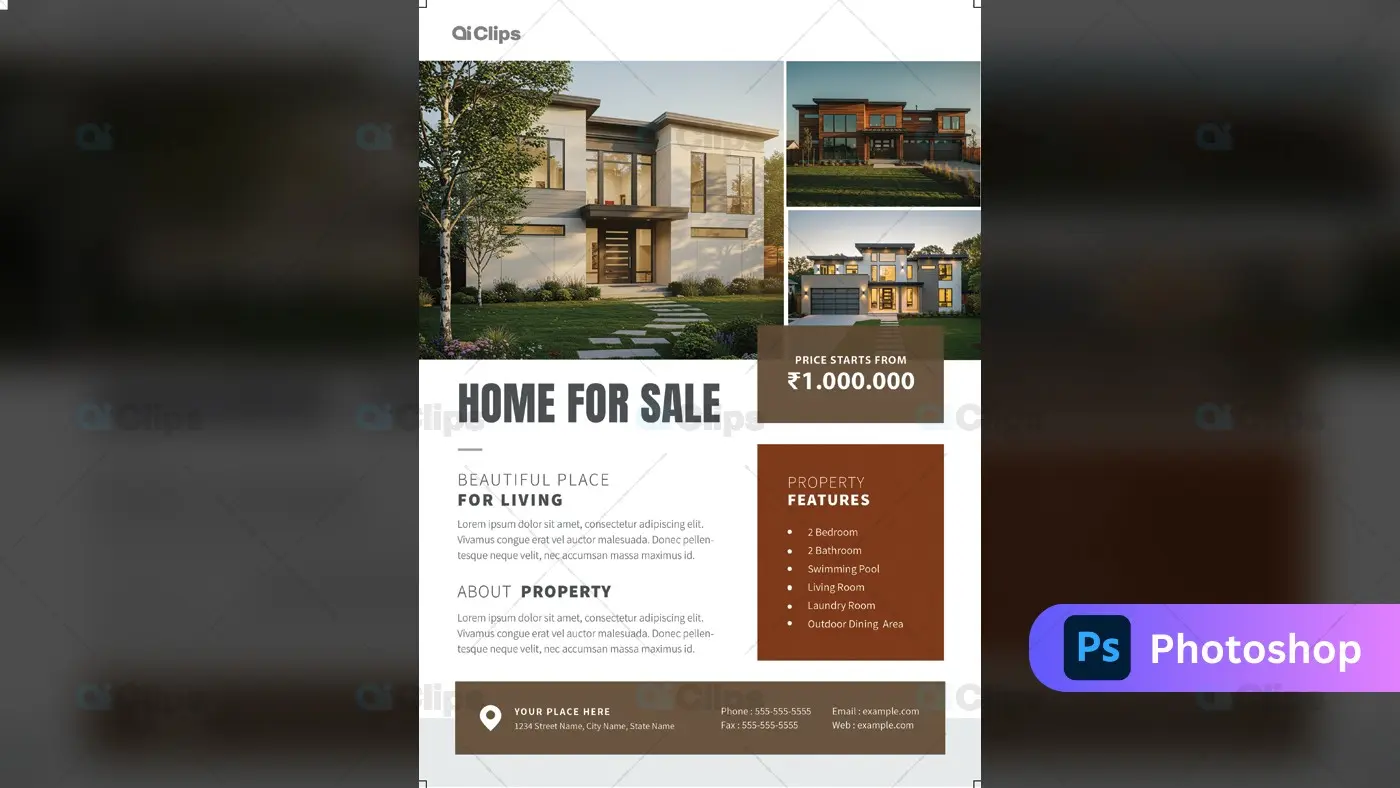 Modern Luxury Home Real Estate Marketing Template