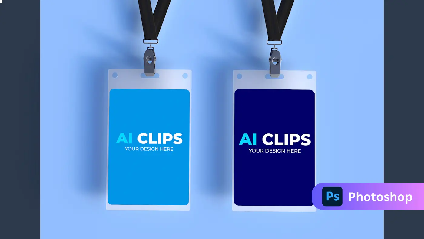 Minimal ID Badge Mockup