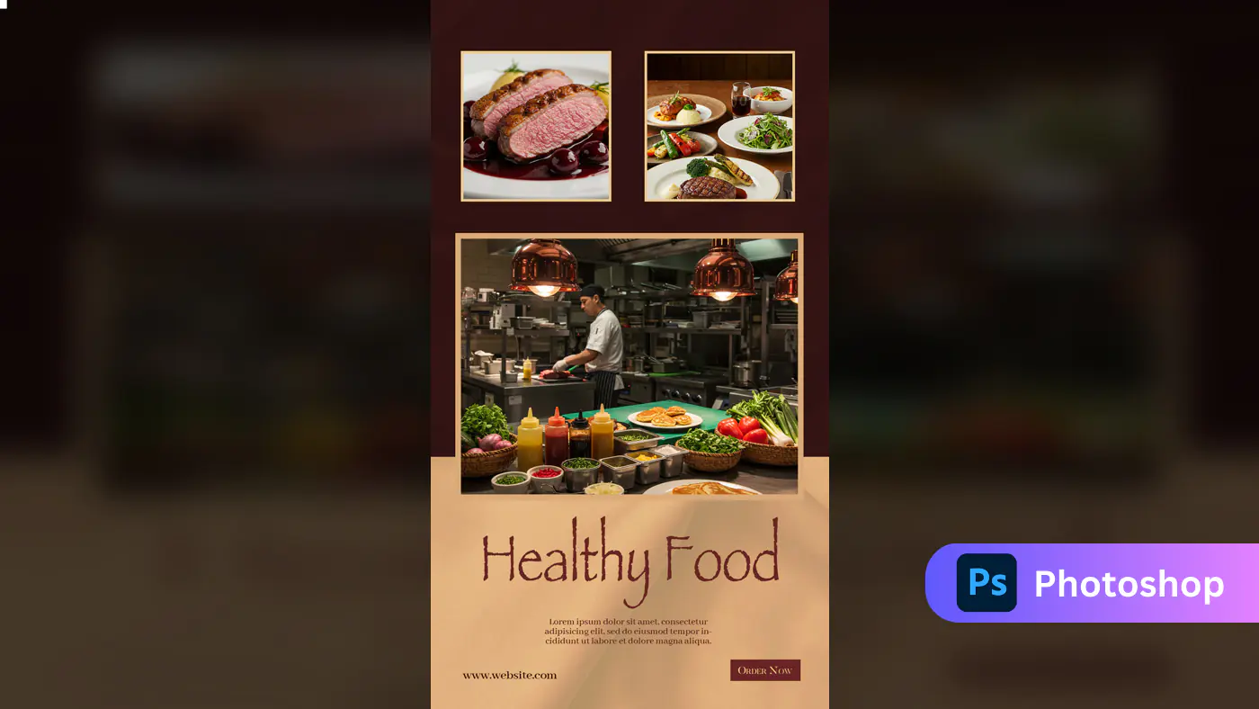 Gourmet Restaurant Marketing Template