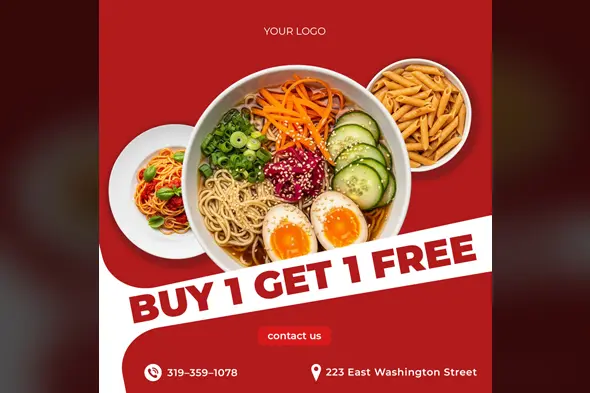 Restaurant Food Deal Social Media Template