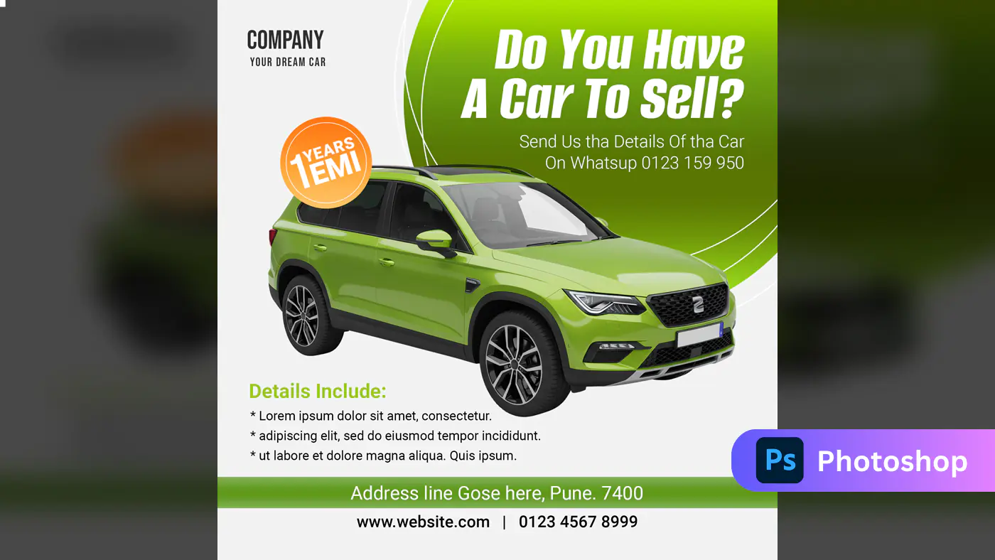 Car Dealership Promotional Template