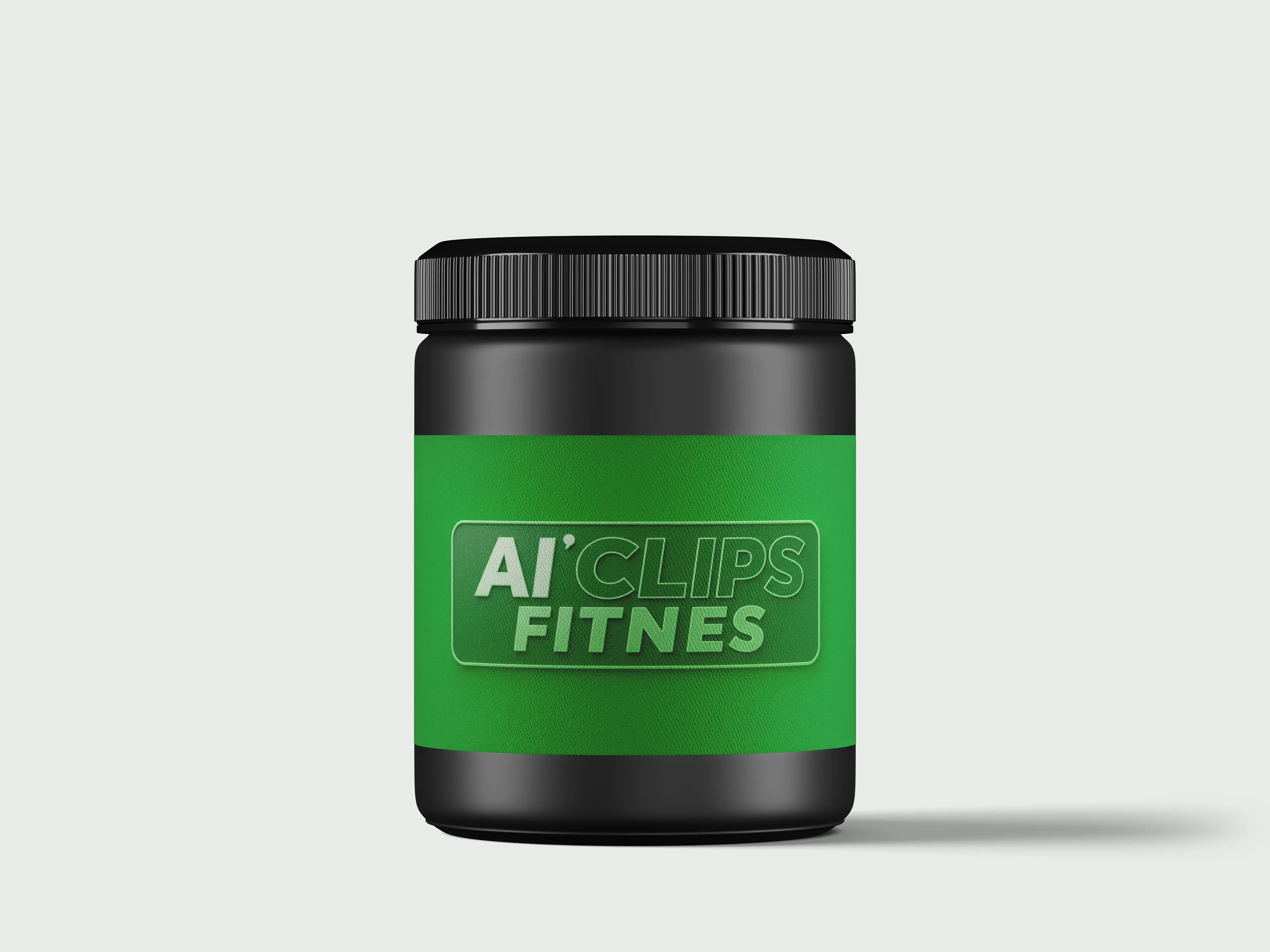 Fitness Supplement Jar Mockup