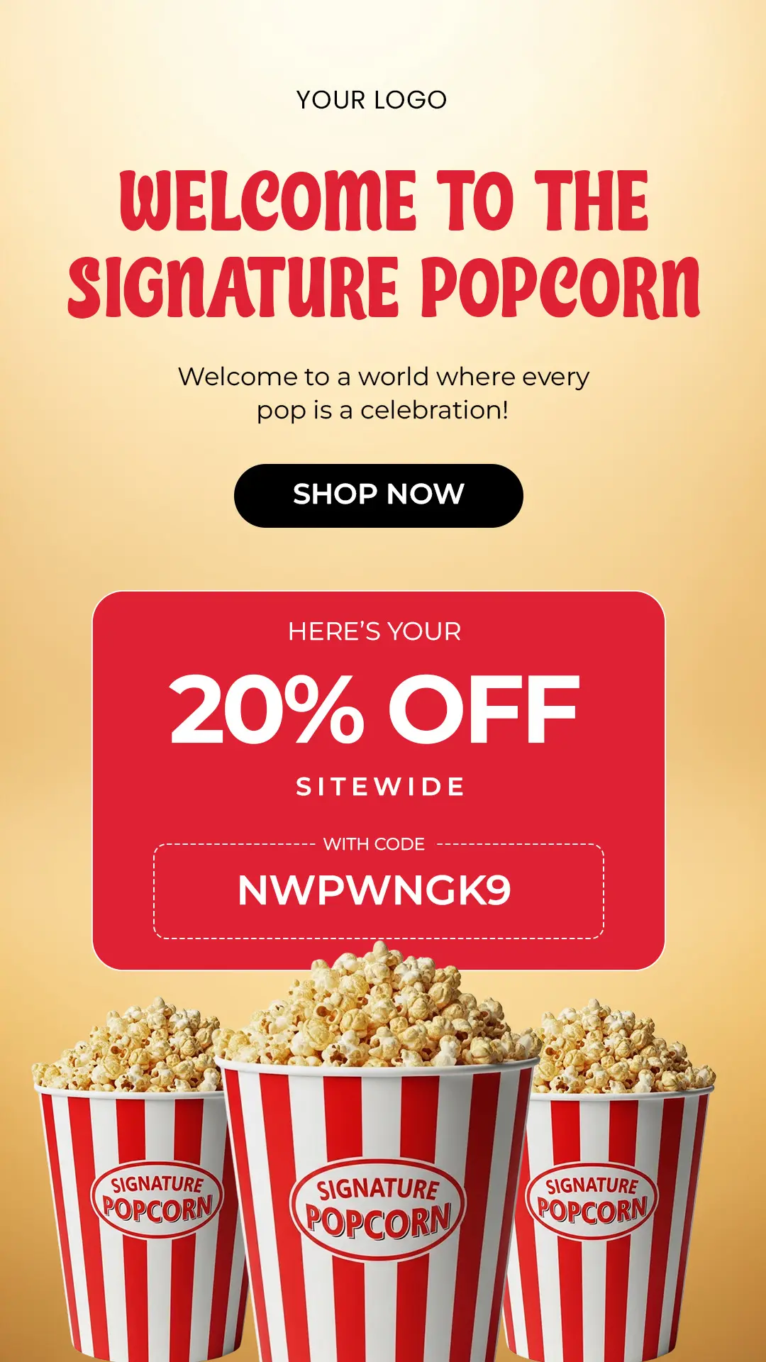 Snack Food Sale & Discount Ad Template