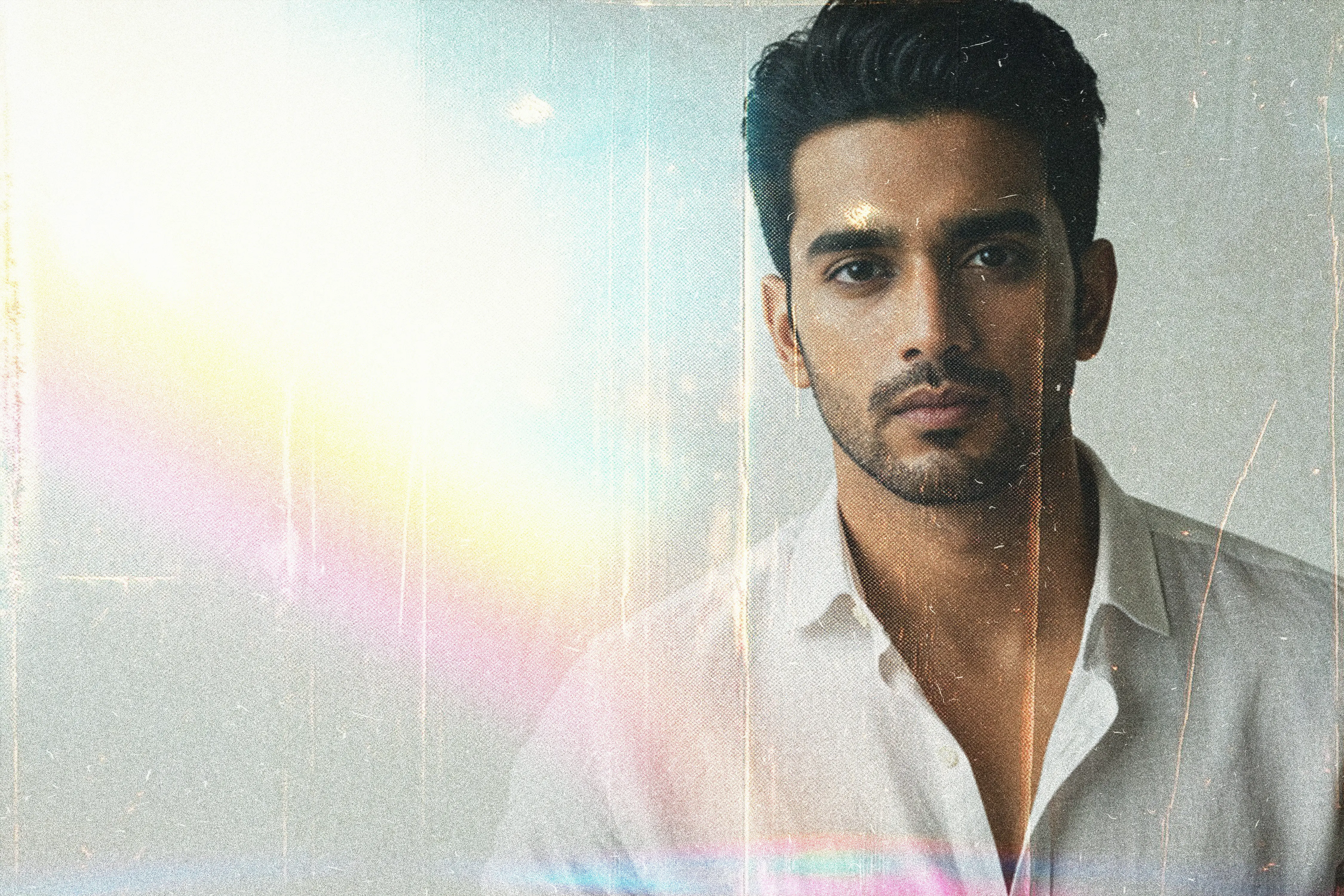 Vintage Light Leak Effect  Template