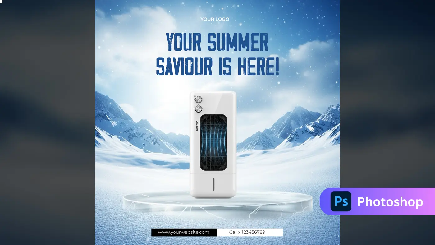 Arctic Blast Air Cooler Ad Template