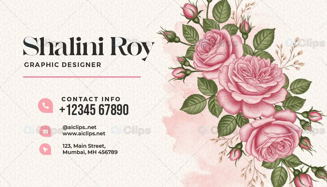 Creative Graphic Designer Business Card Photoshop PSD Template | AIClips