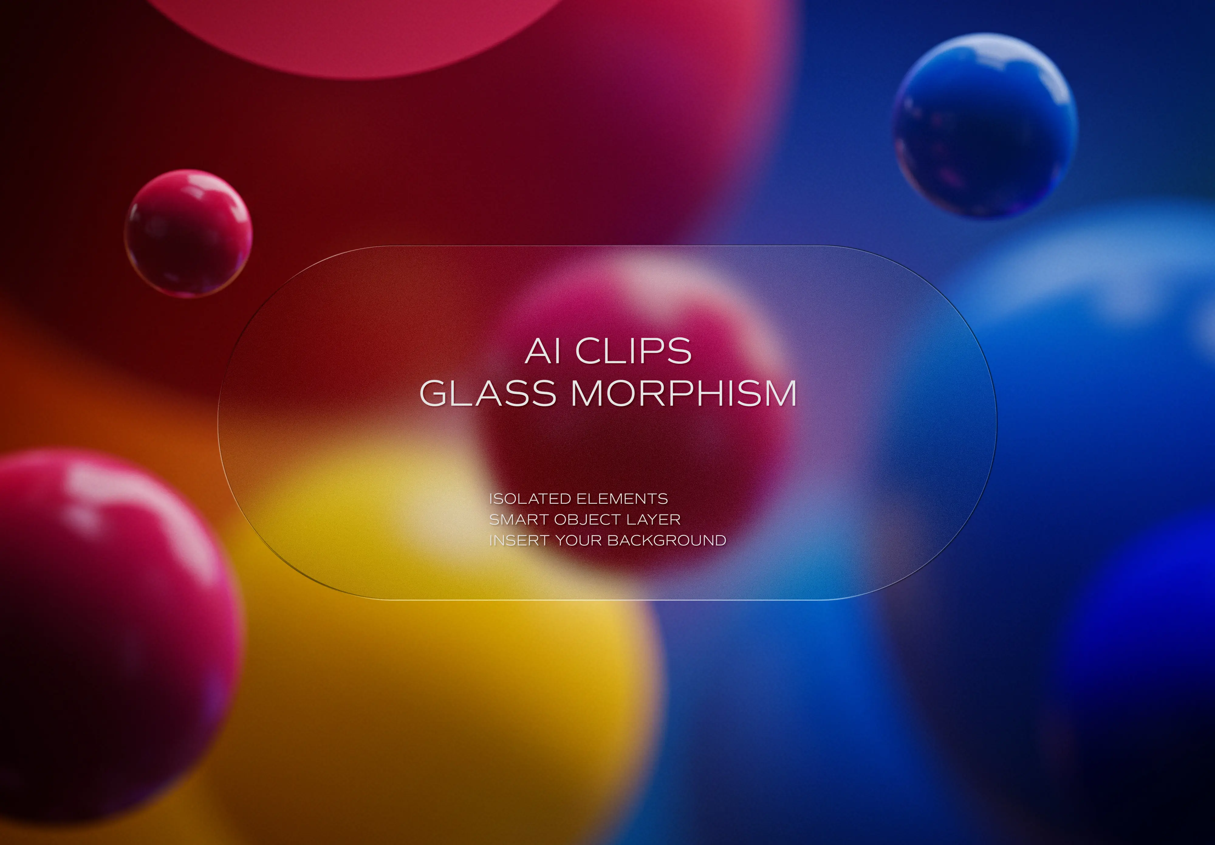 Glass Morphism Bubble Mockup