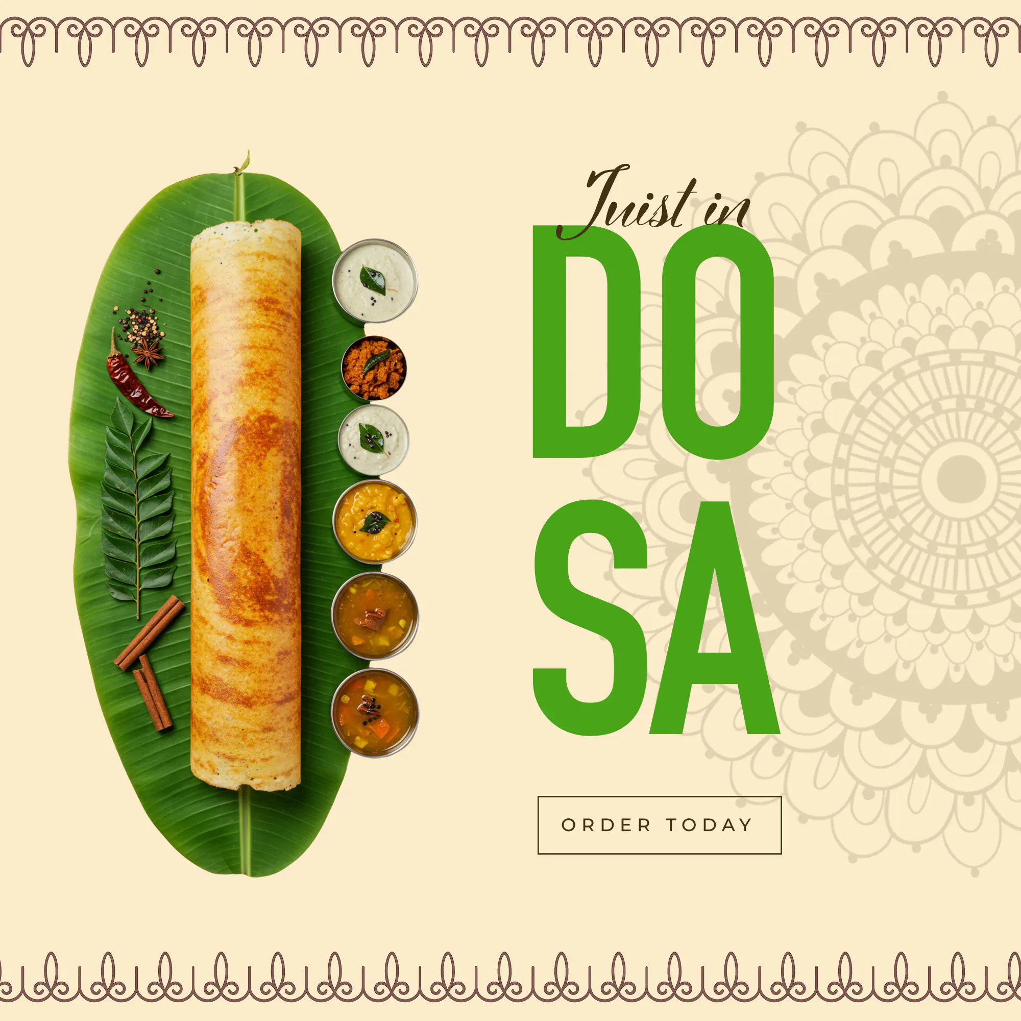 South Indian Dosa Template