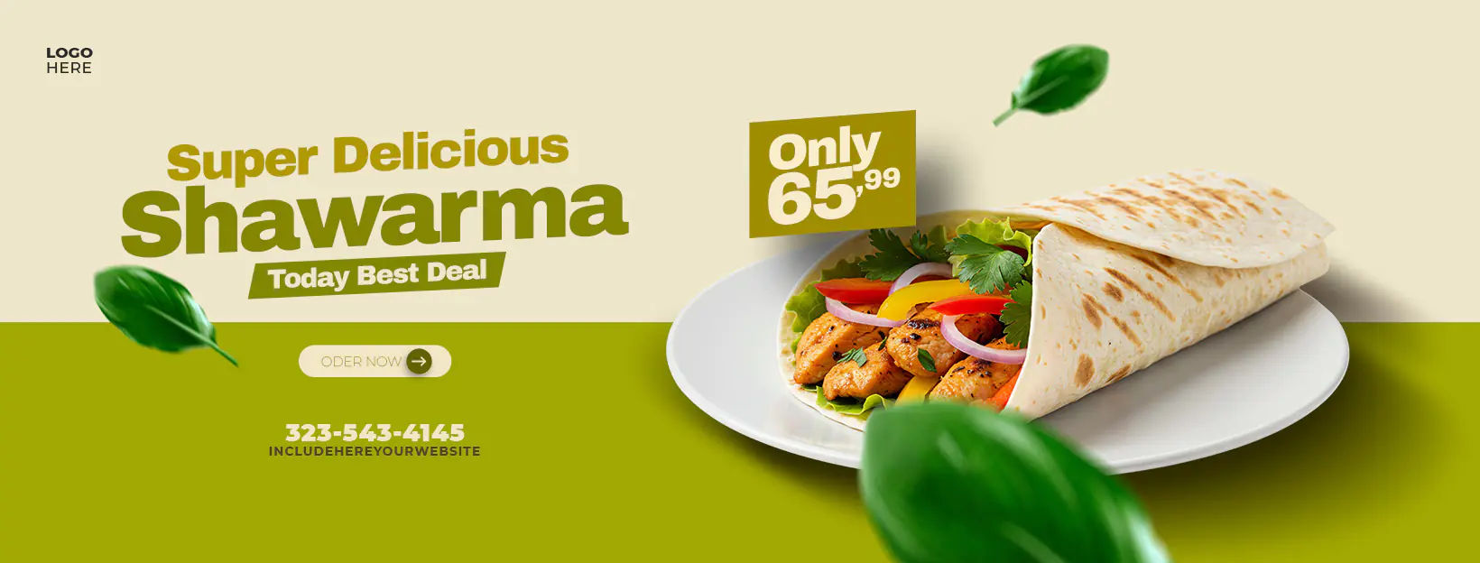 Shawarma Special Offer Banner Template