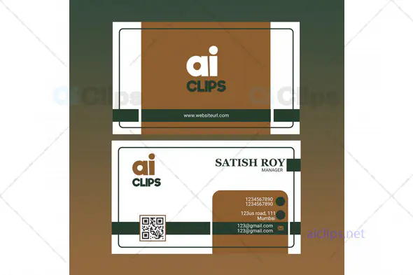 Professional Manager Business Card PSD Template