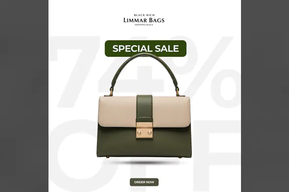 Luxury Handbag Sale Promotion Template