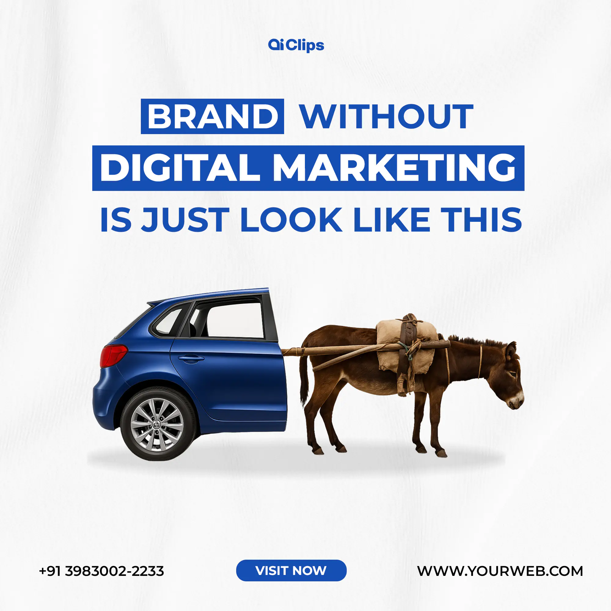 Digital Marketing Contrast Ad Template