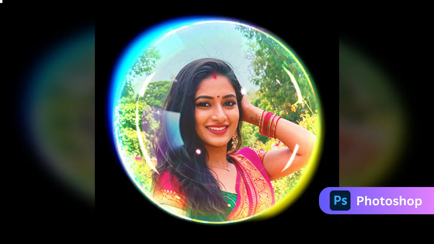 Bubble Glow Frame Photo Effect