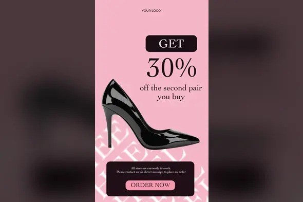 Chic Footwear Sale Story Template