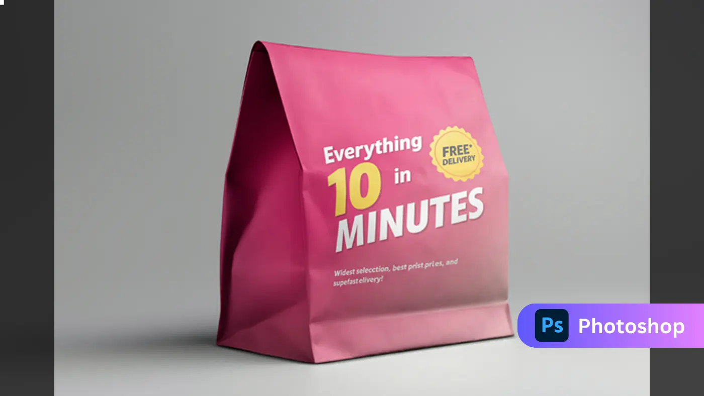 Delivery Bag Mockup