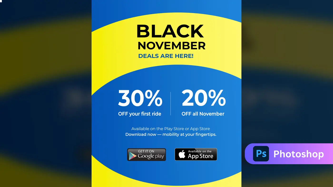 Vibrant Mobility App Offer Template