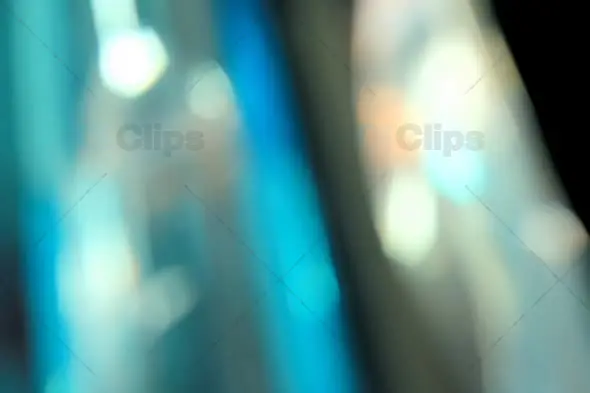 Blurred Blue and Cyan Light Bokeh Effect